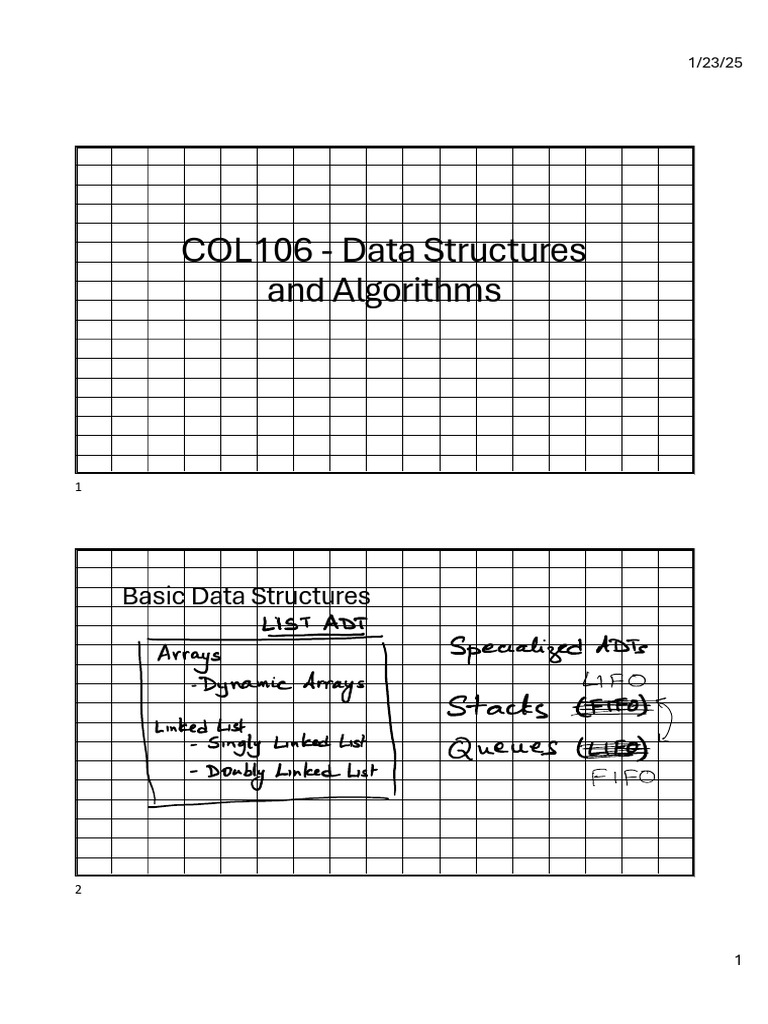 Data Structures and Algorithms Overview | PDF