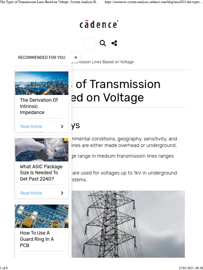System Analysis Blog _ Cadence | PDF | Electric Power Transmission ... image.
