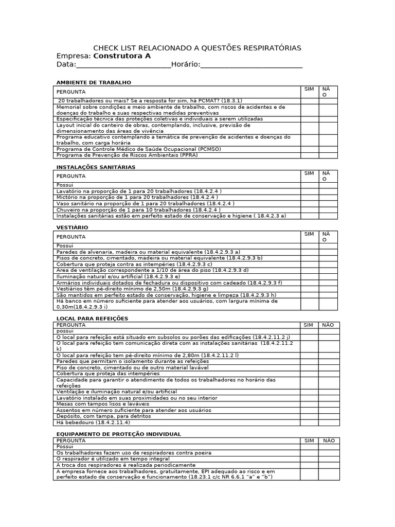 Check List | PDF