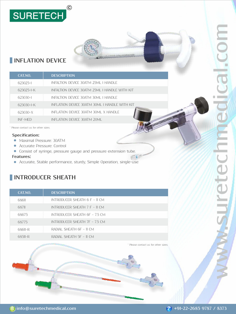 Suretech Catalogue 18 PAGES | PDF | Medical Specialties | Medical ...