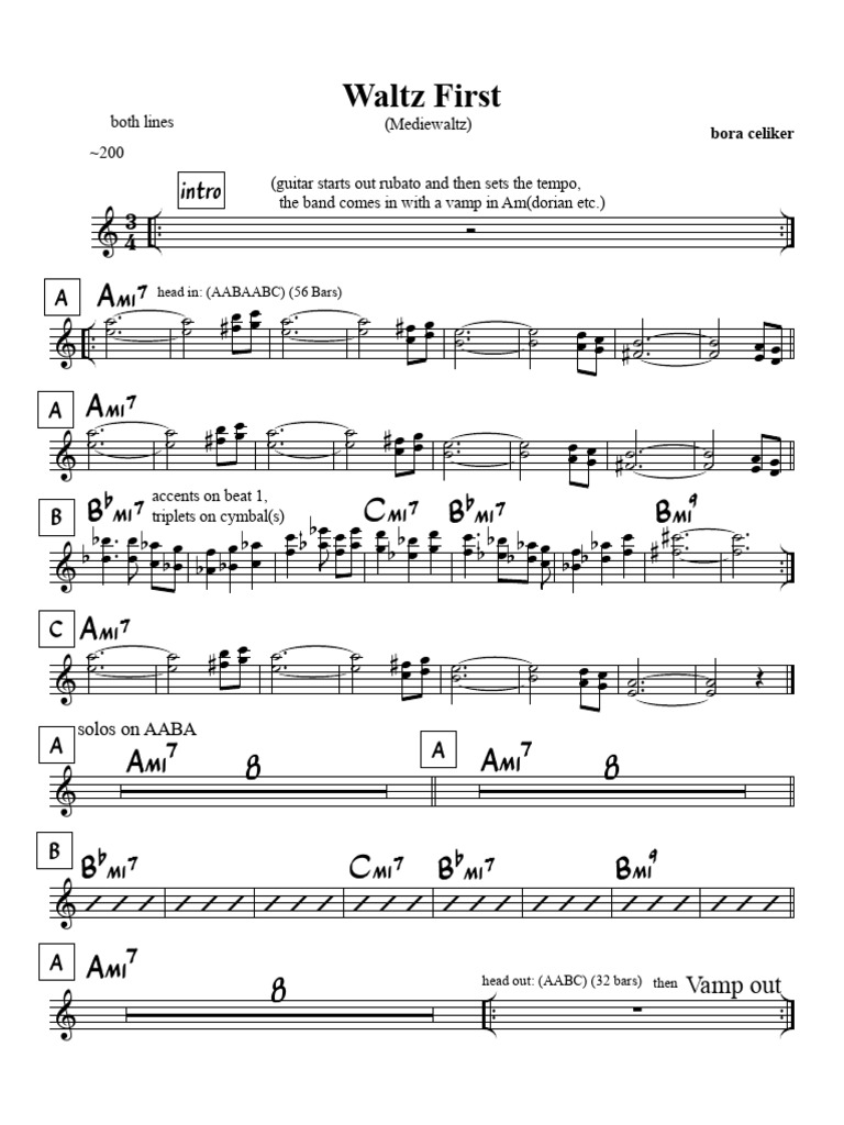 Music Composition Guide: AABA Structure | PDF