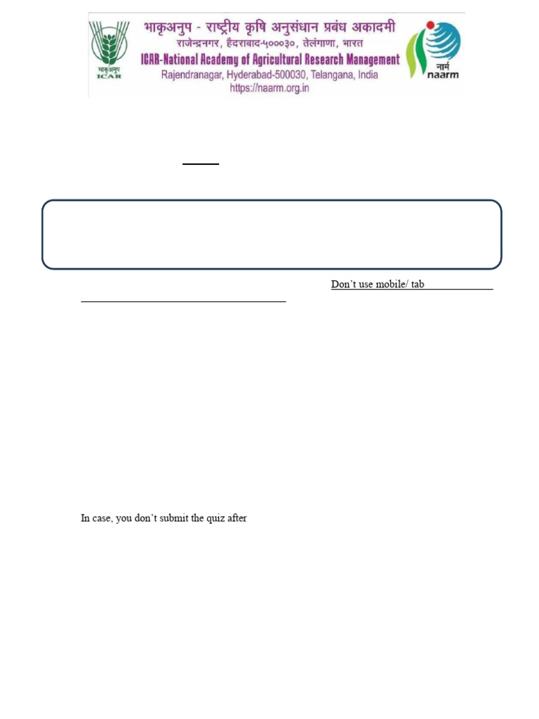 Mock Test Instructions for Proctored Exam | PDF