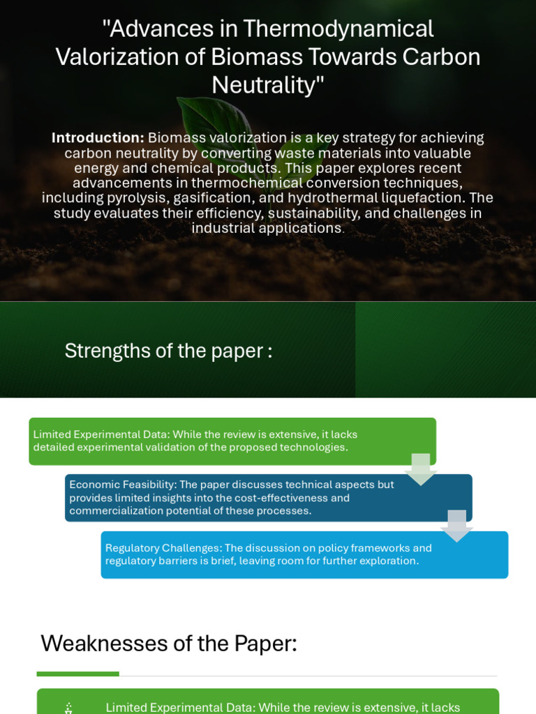 Biomass Valorization for Carbon Neutrality | PDF | Economy And The ...