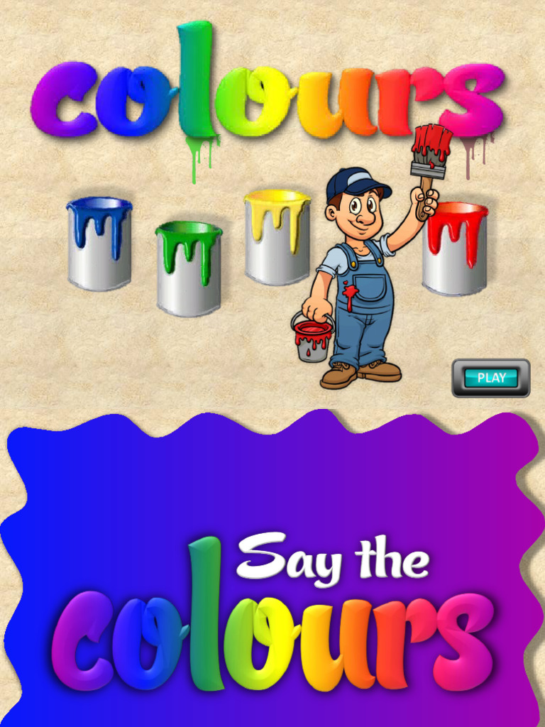 Colour Lessons For Kids | PDF | Yellow | Color