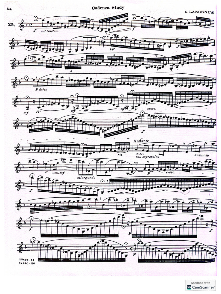 Langenus Cadenza Study | PDF
