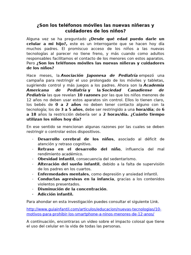 Flash Informativo #2 - Uso Del Celular. | PDF