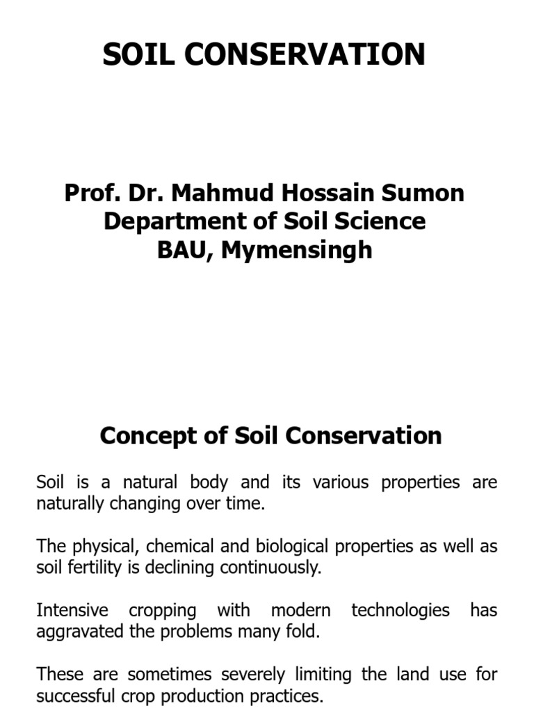 Soil Conservation Techniques and Benefits | PDF | Crop Rotation ...