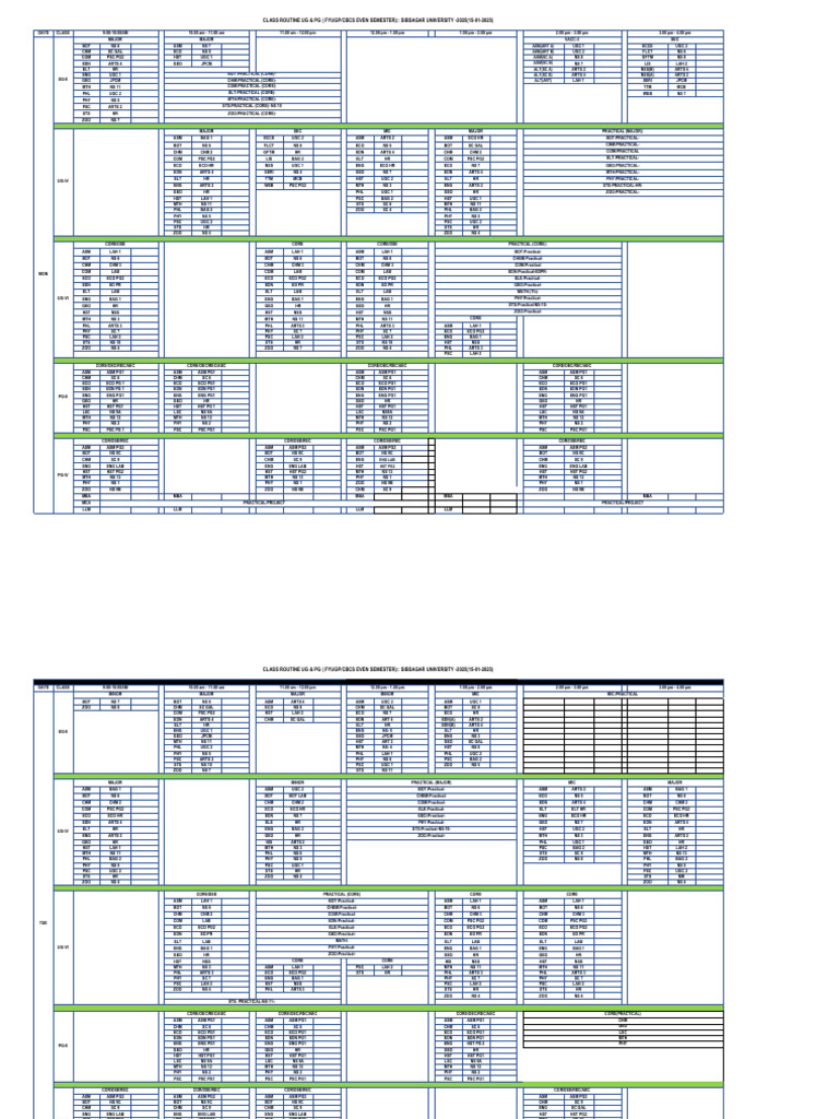 Class 12 Even Semester Routine 2025 | PDF