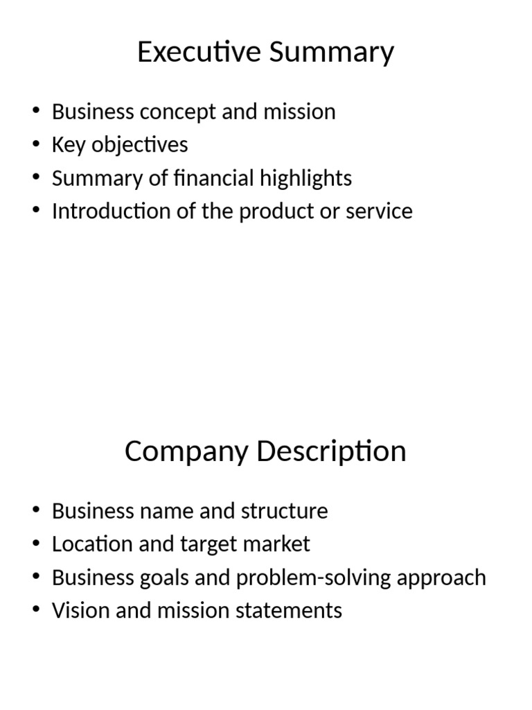Updated Business Plan Presentation | PDF