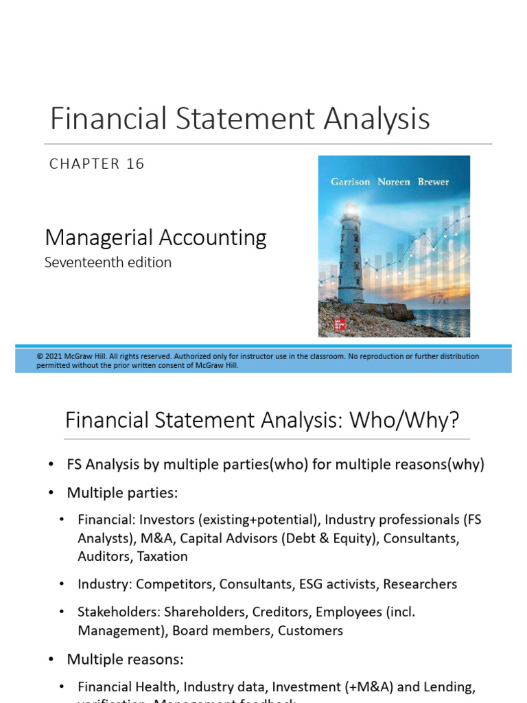 Financial Statement Analysis Overview | PDF | Equity (Finance ...