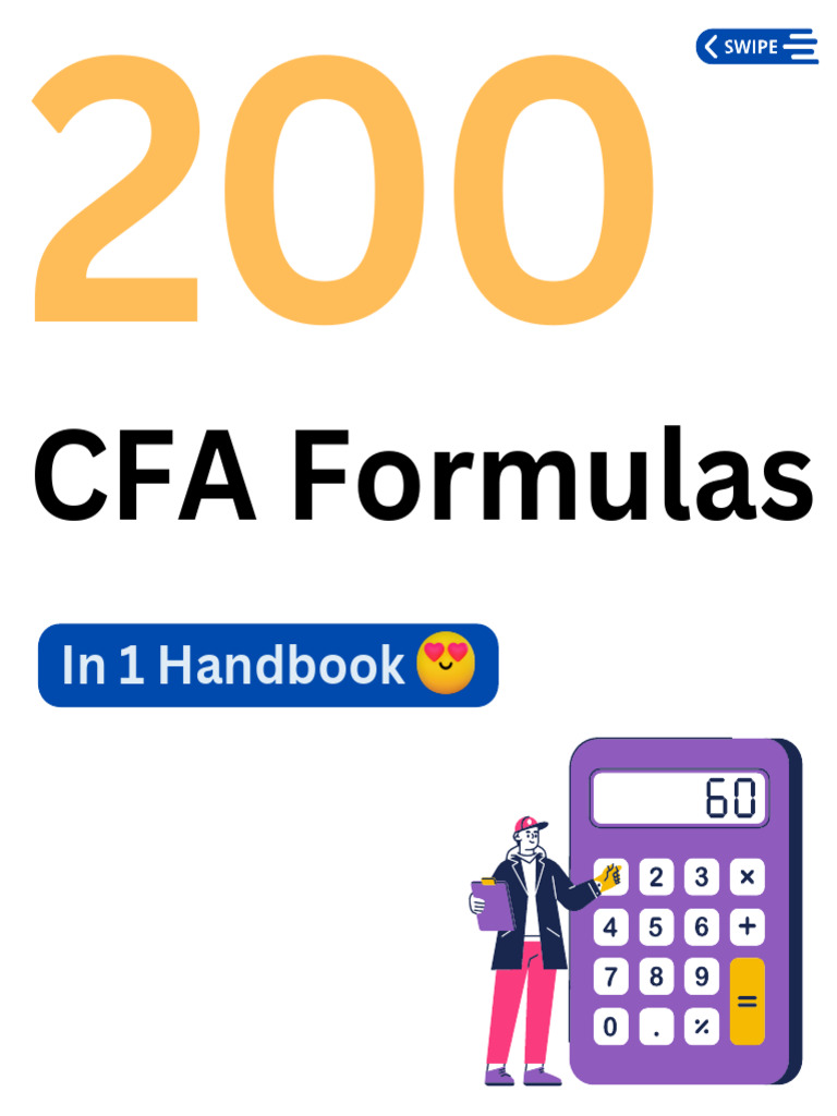 CFA Level 1 Formula Handbook | PDF | Gross Domestic Product | Revenue