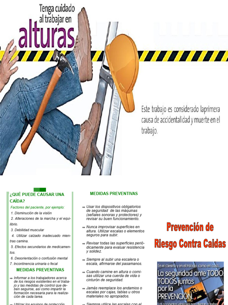 Prevención de Caídas en el Trabajo | PDF