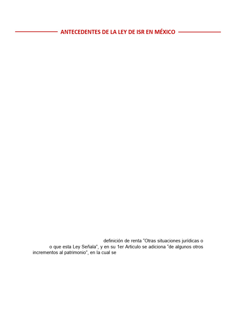 Historia del ISR en México | PDF | Impuesto sobre la renta | Impuestos