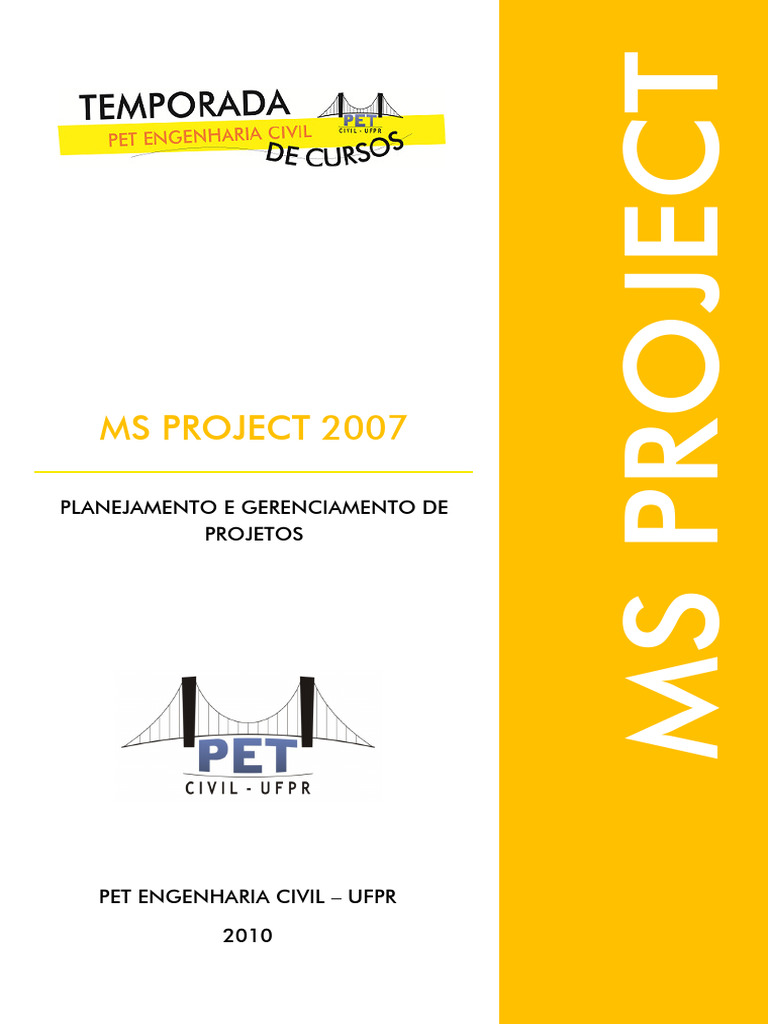 Guia Completo do MS Project 2007 | PDF | Janela (informática) | Tempo