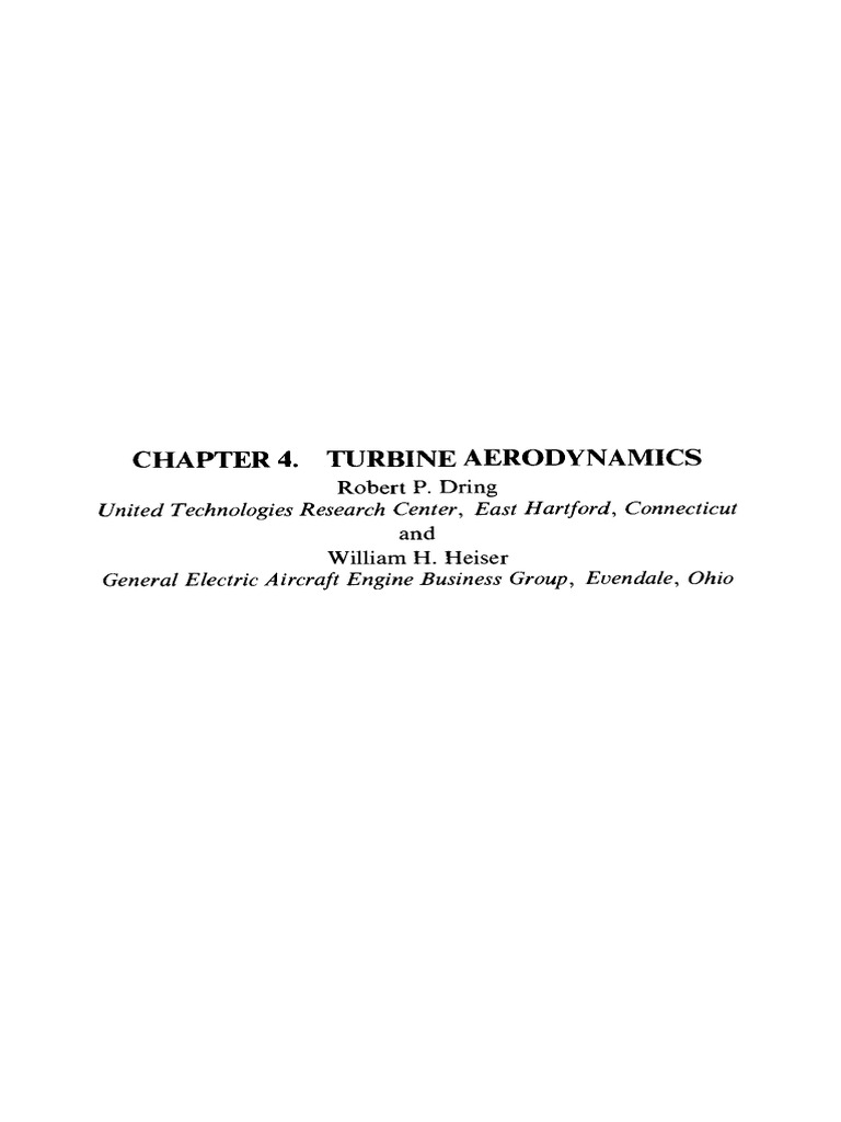 Chapter 4. Turbine Aerodynamics: United Technologies Research Center ...
