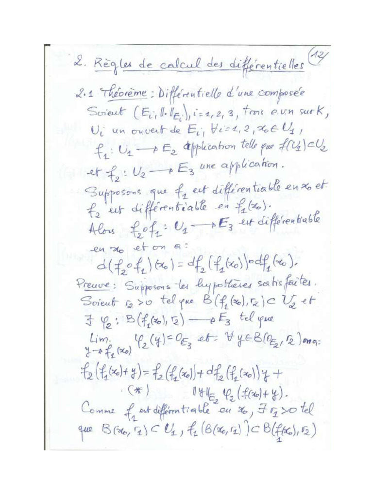 Calcul Diff Chap1 2 | PDF