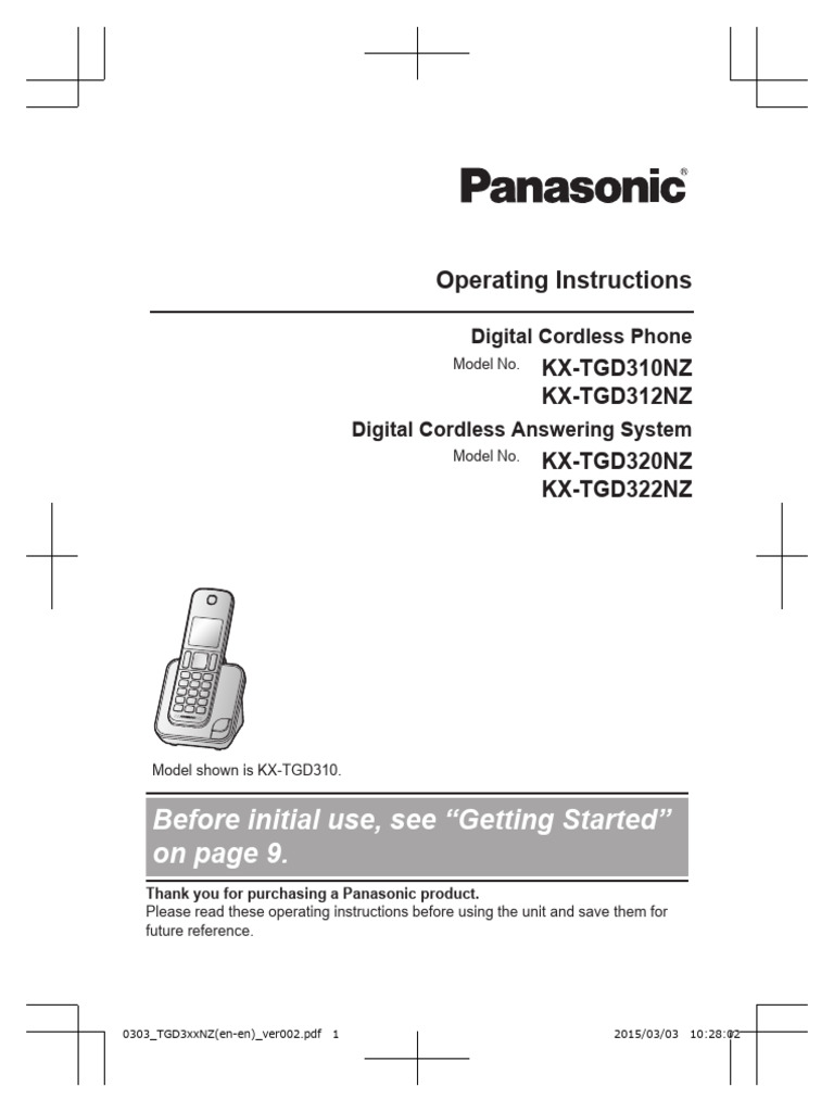 KX-TGD320 Téléphones fixes DECT - France