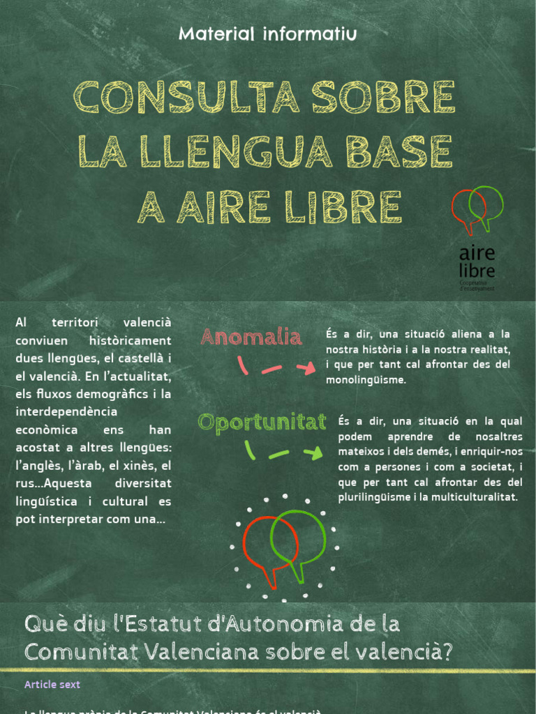 Consulta Llengua Base Aire Libre Comprimido | PDF