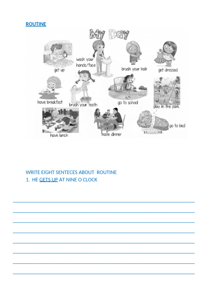 Do - Does Routine | PDF