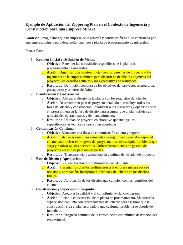 Aplicación del Zippering Plan en Minería | PDF | Diseño | Business