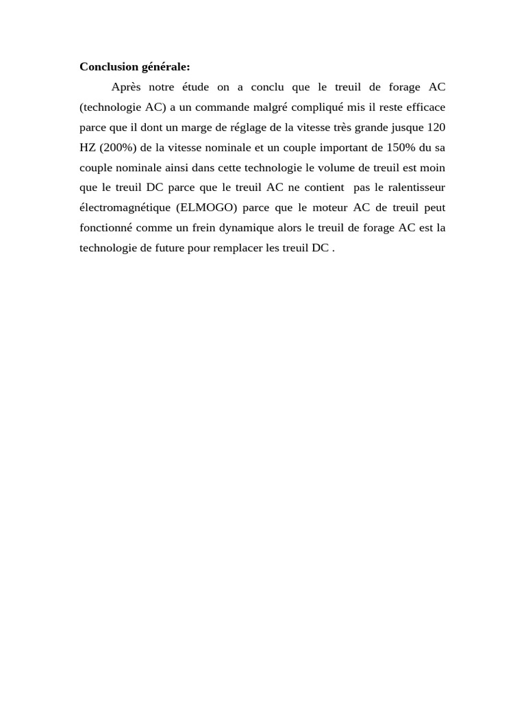 Avantages du treuil de forage AC | PDF