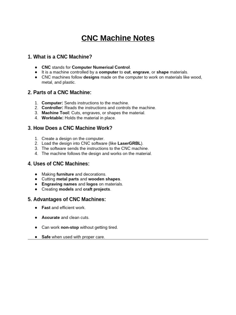 CNC Machine Basics and Safety Guide | PDF | Numerical Control | Engraving