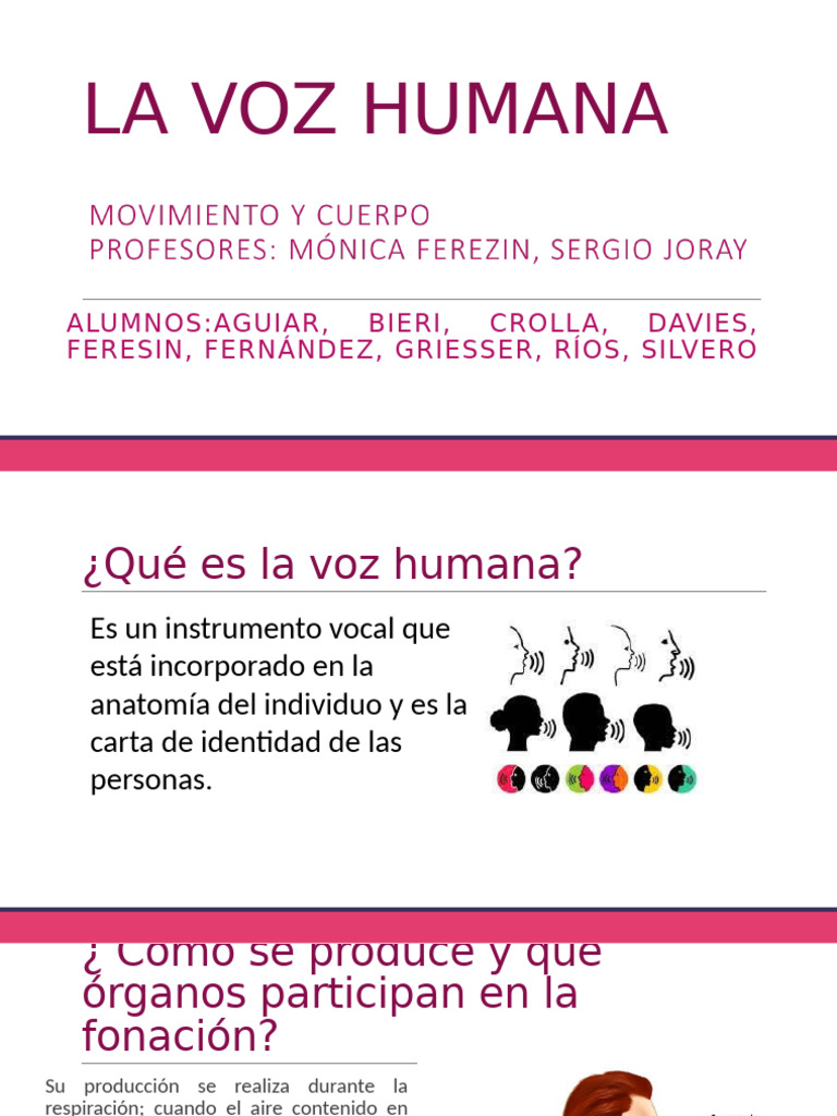 Importancia de la Voz Humana y su Cuidado | PDF | Respiración | Tórax