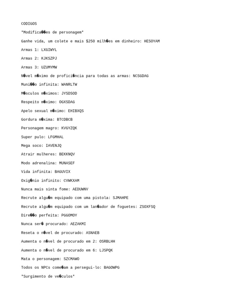 Guide: GTA San Andreas Cheats & Codes Exposed