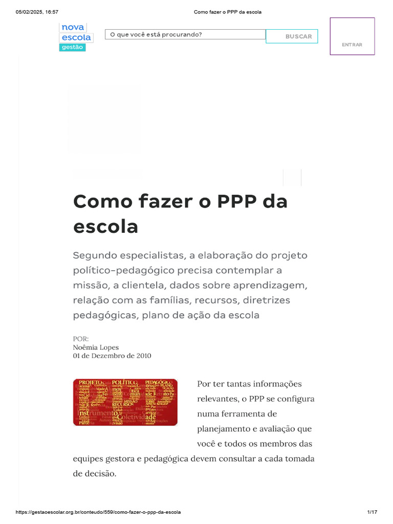 Guia para Elaborar o PPP Escolar | PDF