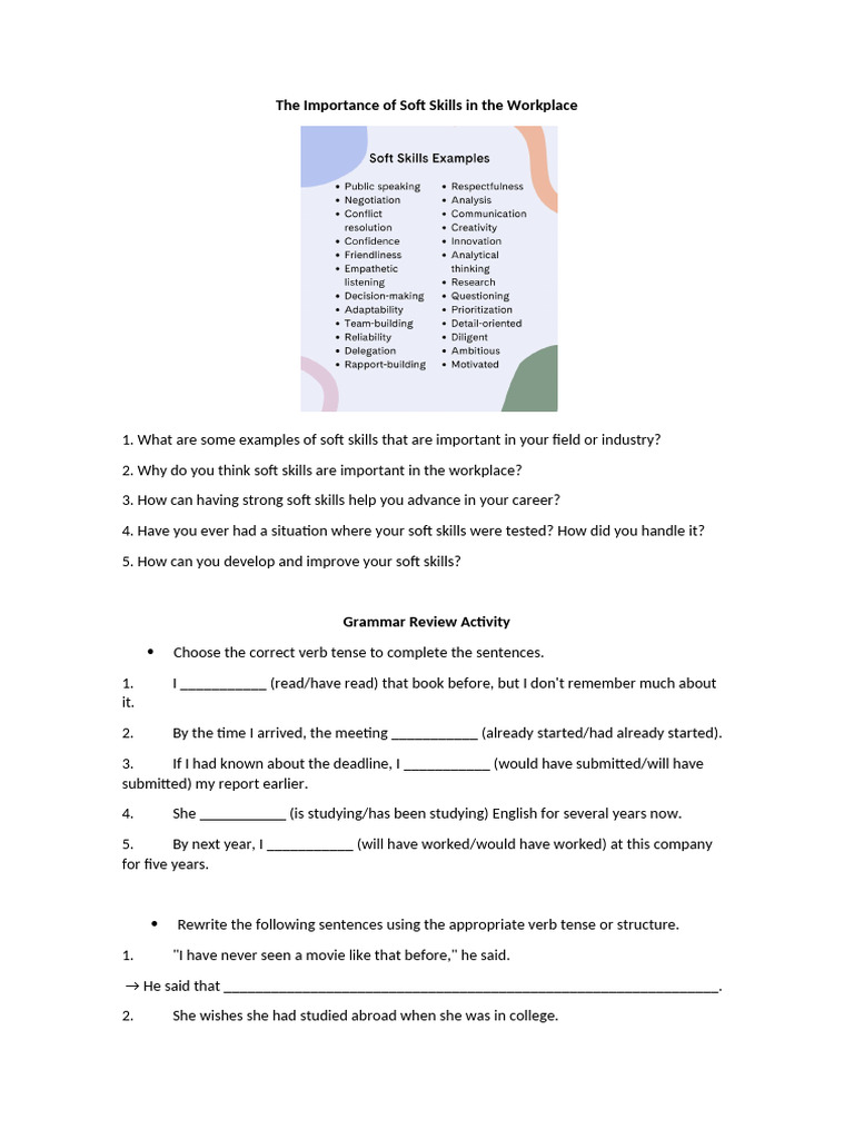 Essential Soft Skills for Career Success | PDF
