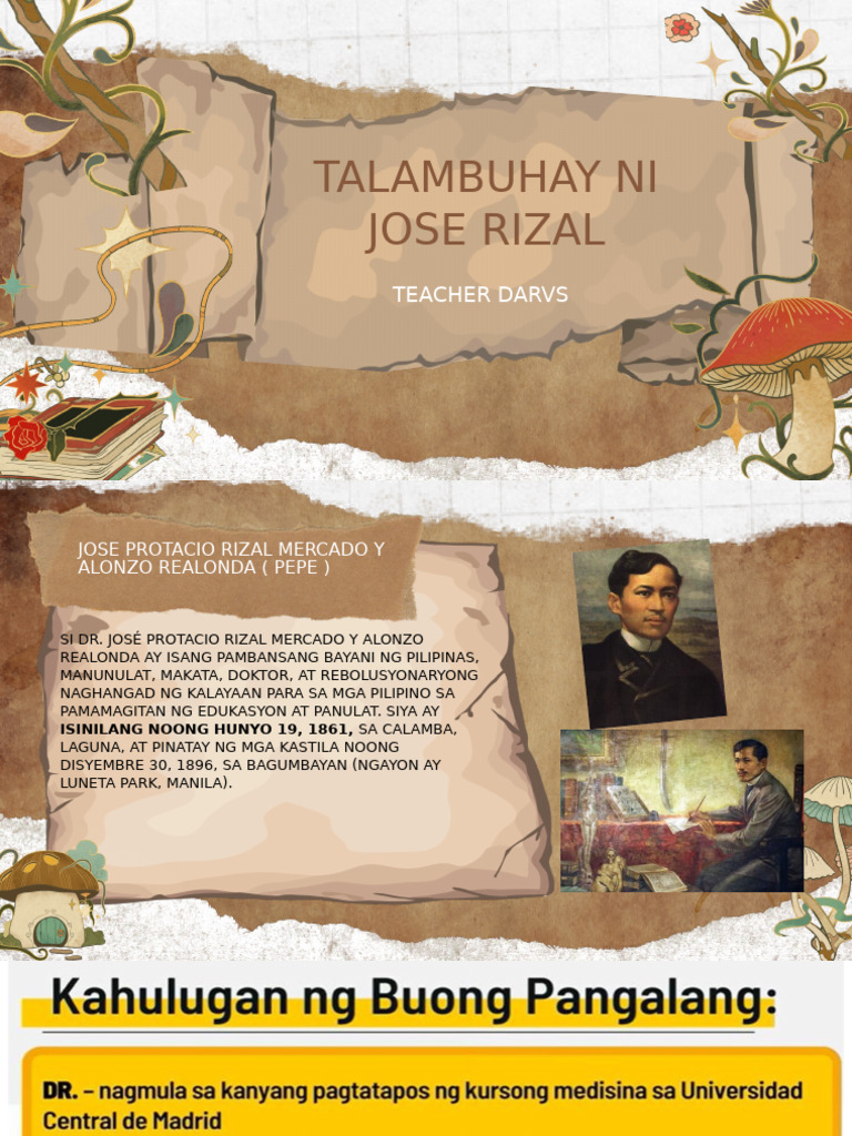 Talambuhay Ni Jose Rizal | PDF