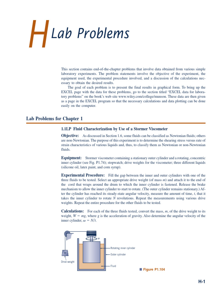 Laboratory Examples Fluid Mechanics | PDF | Pressure Measurement ...