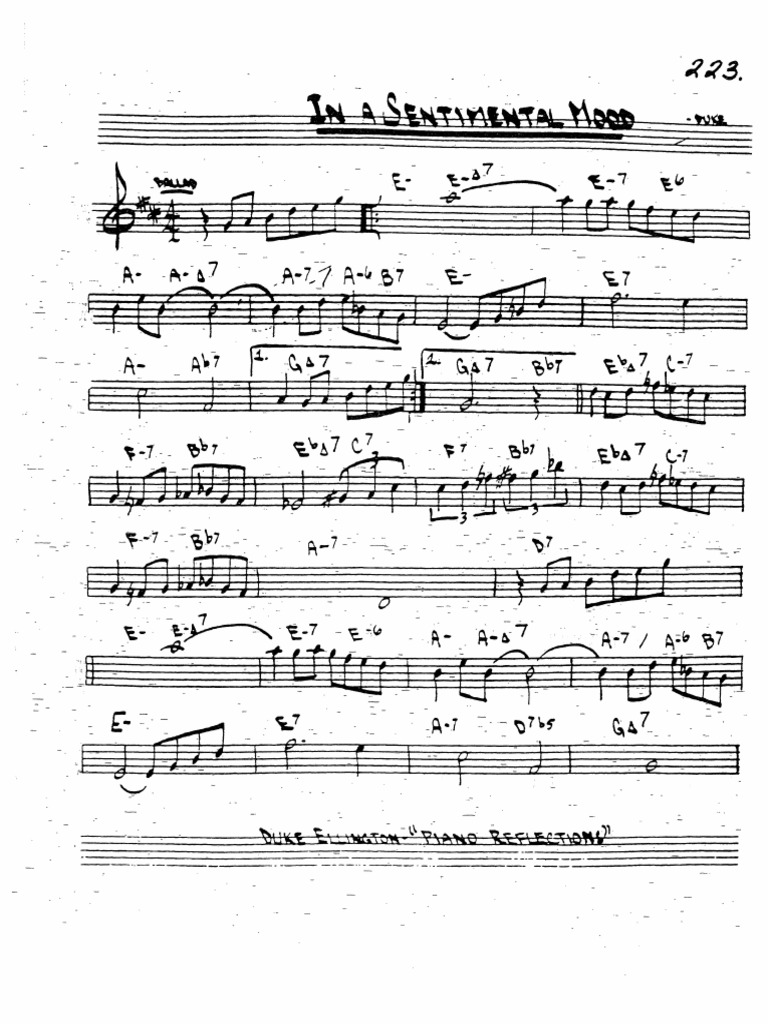 In A Sentimental Mood | PDF