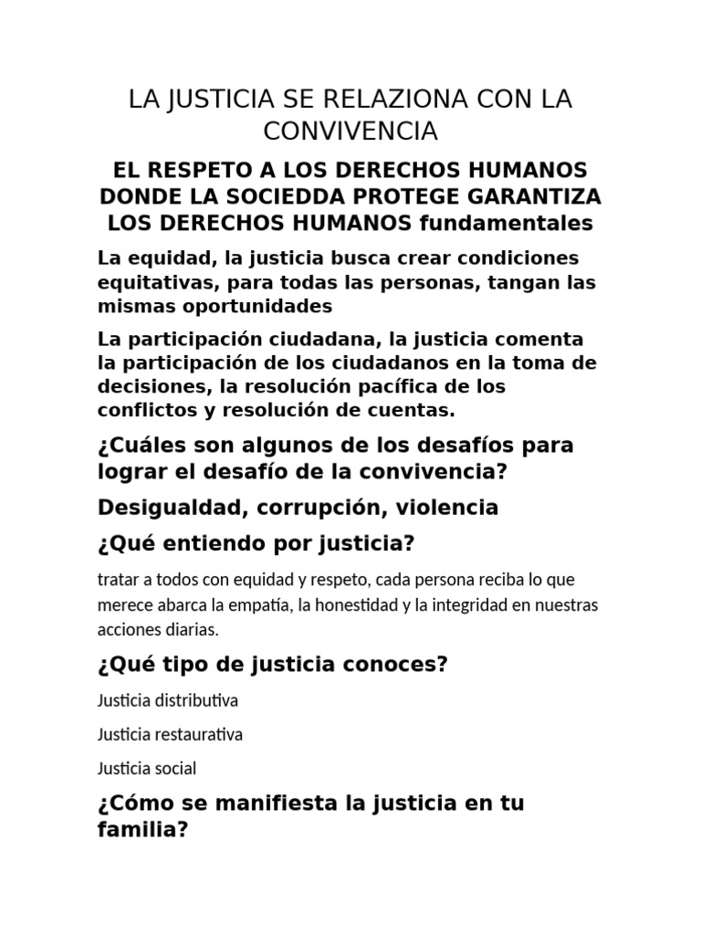 Justicia y convivencia en la infancia | PDF | Justicia | Crimen y violencia