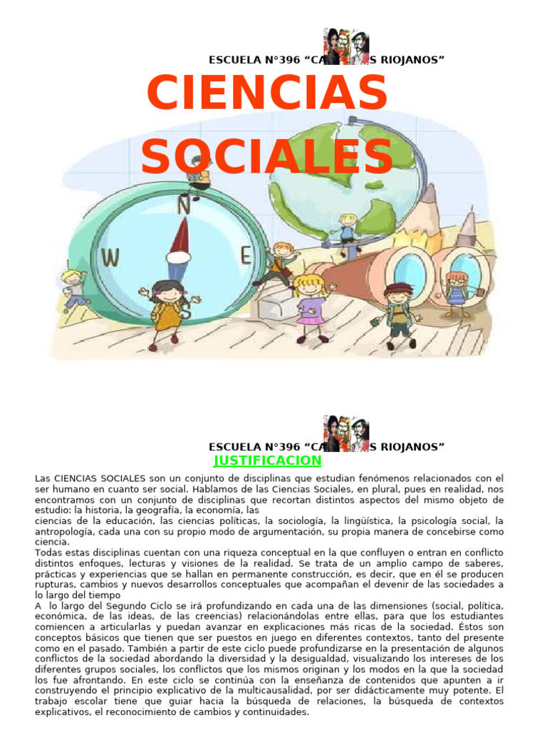 CIENCIAS SOCIALES - 2024-4 Y5 | PDF | Sociedad | Enseñando