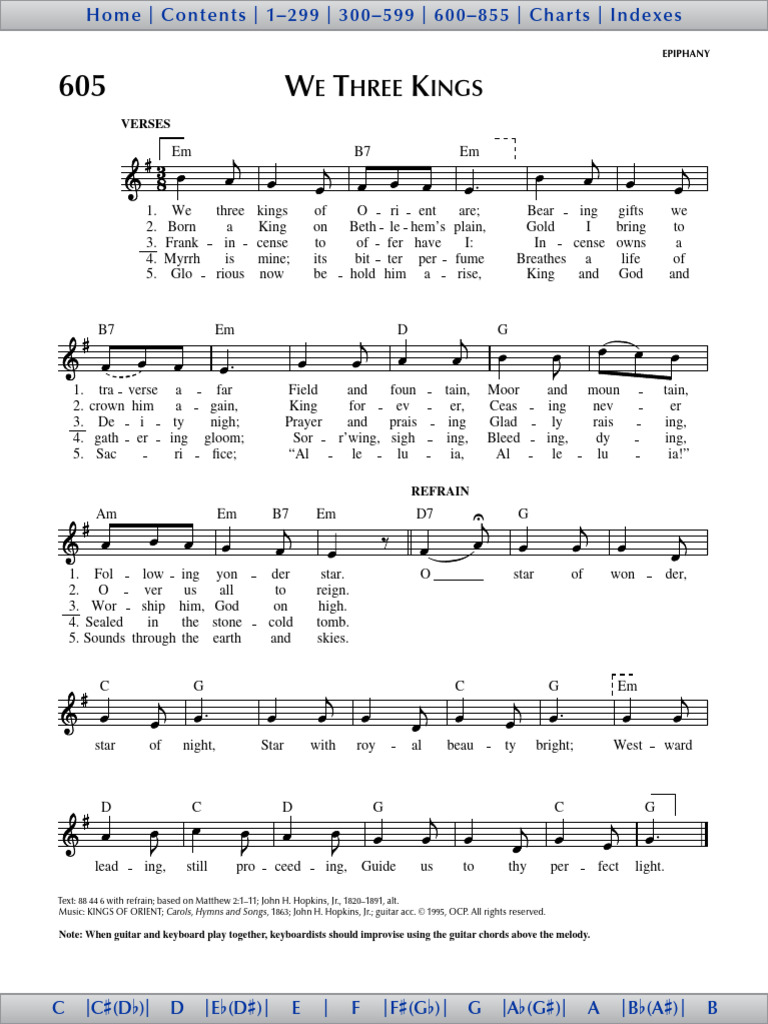We Three Kings | PDF | Musicology | Elements Of Music