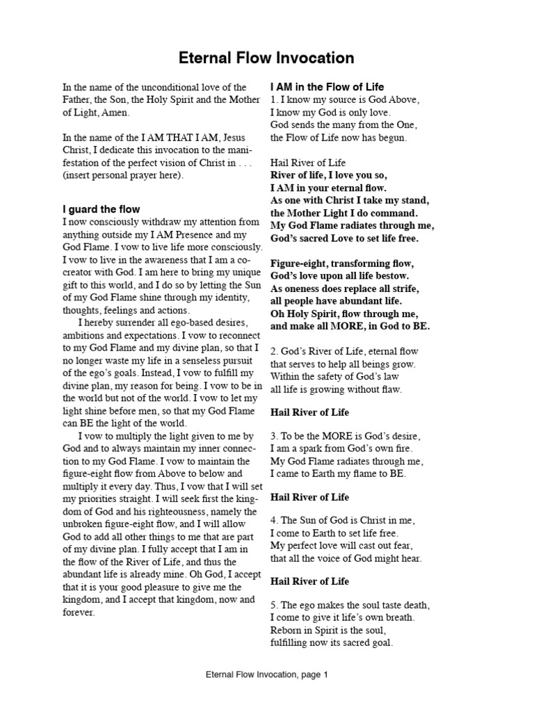 INV03 Eternal Flow | PDF | Soul | Love
