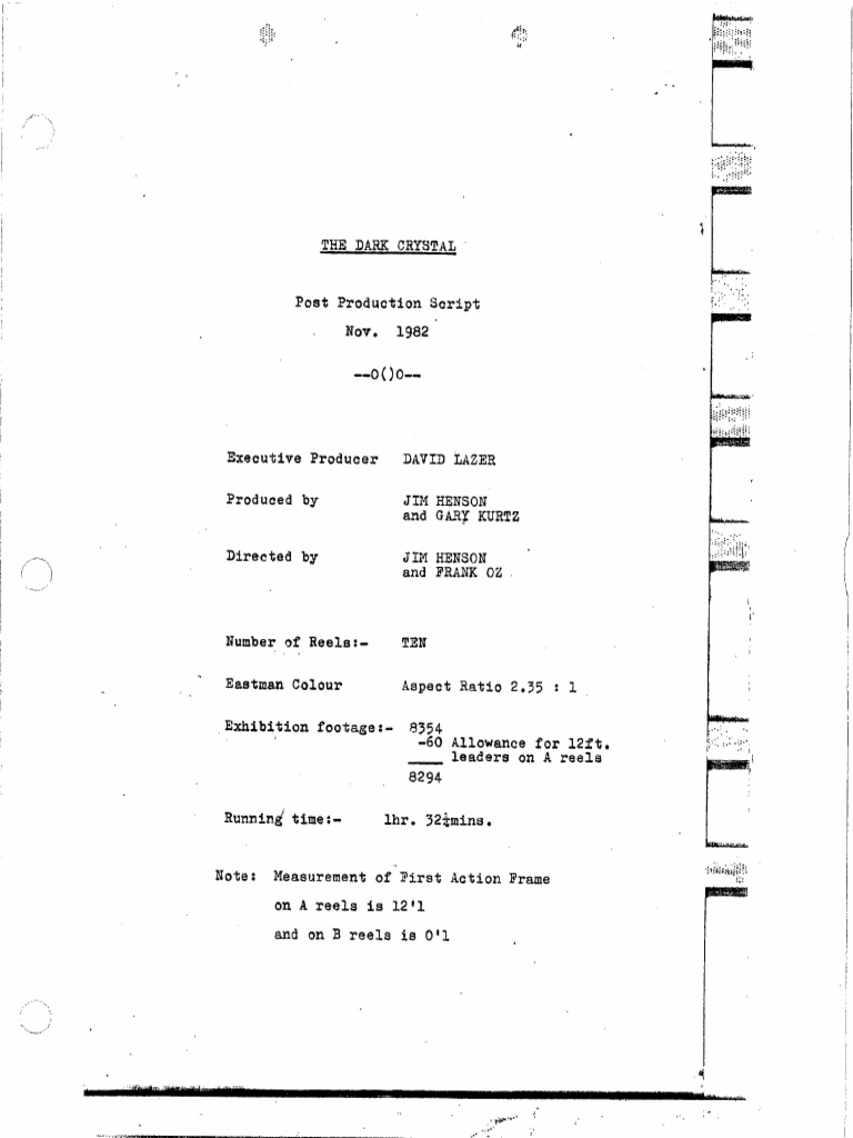 Dark Crystal Script | PDF