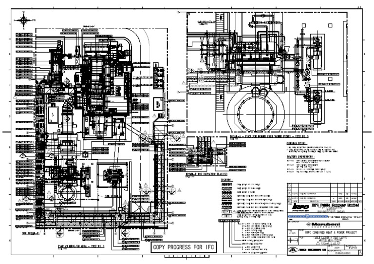 01-E-3-13-009-1 - E725-003 - R1 (Cable Tray Layout HRSG#3 - Sht-1 - in ...