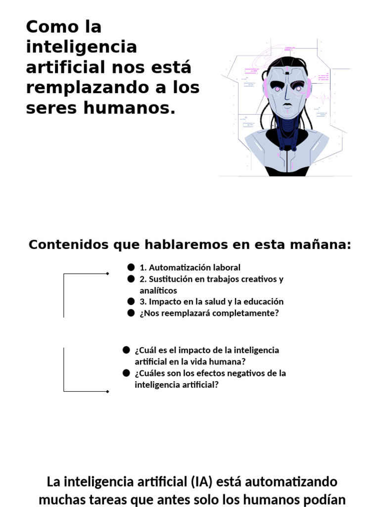 Impacto de la IA en el Trabajo Humano | PDF | Inteligencia artificial ...