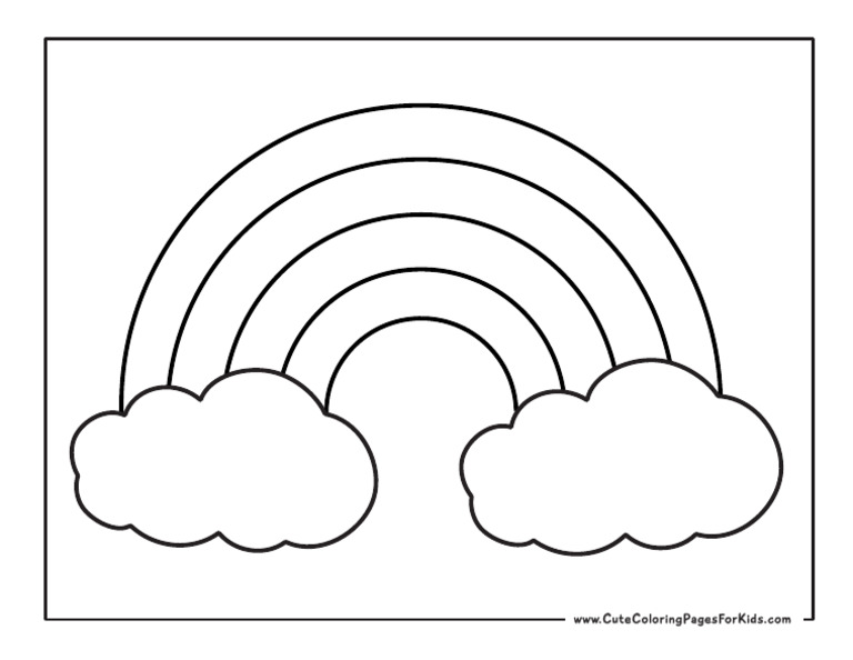 Rainbow Coloring Pages 1 | PDF