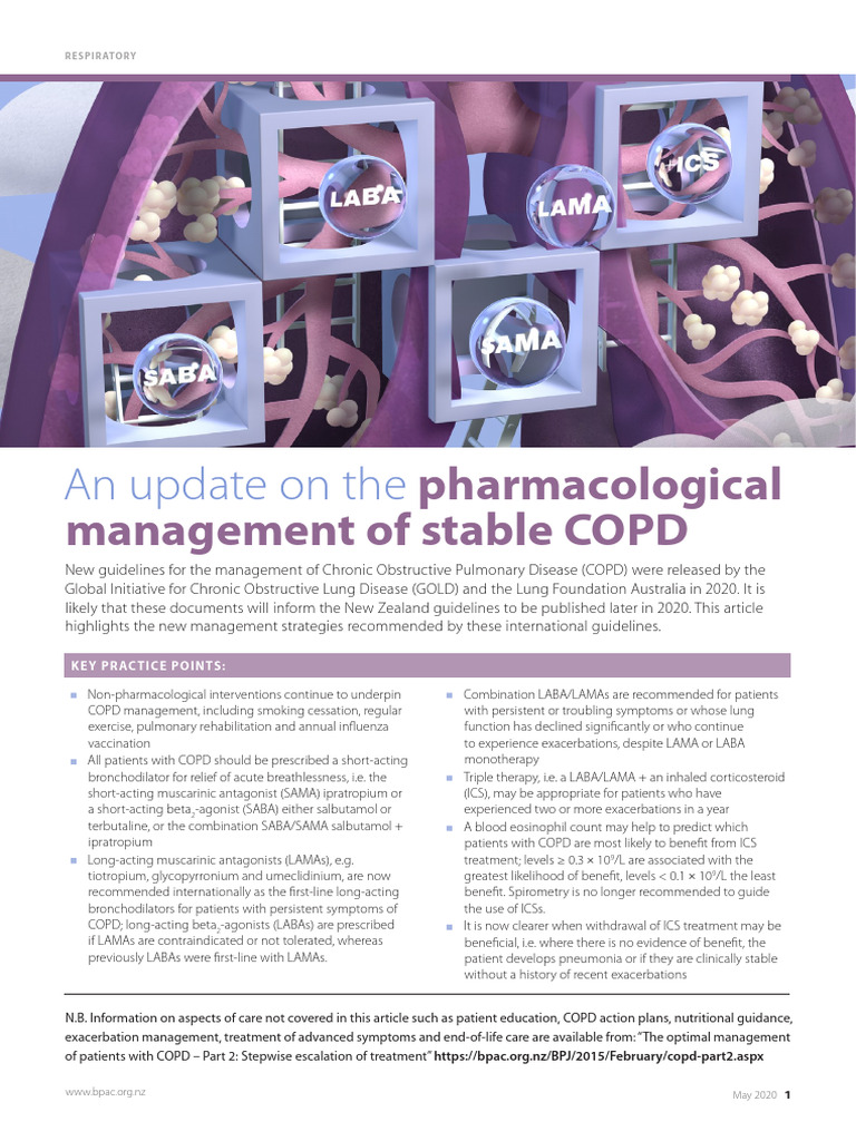 New COPD Management Guidelines 2020 | PDF | Chronic Obstructive ...