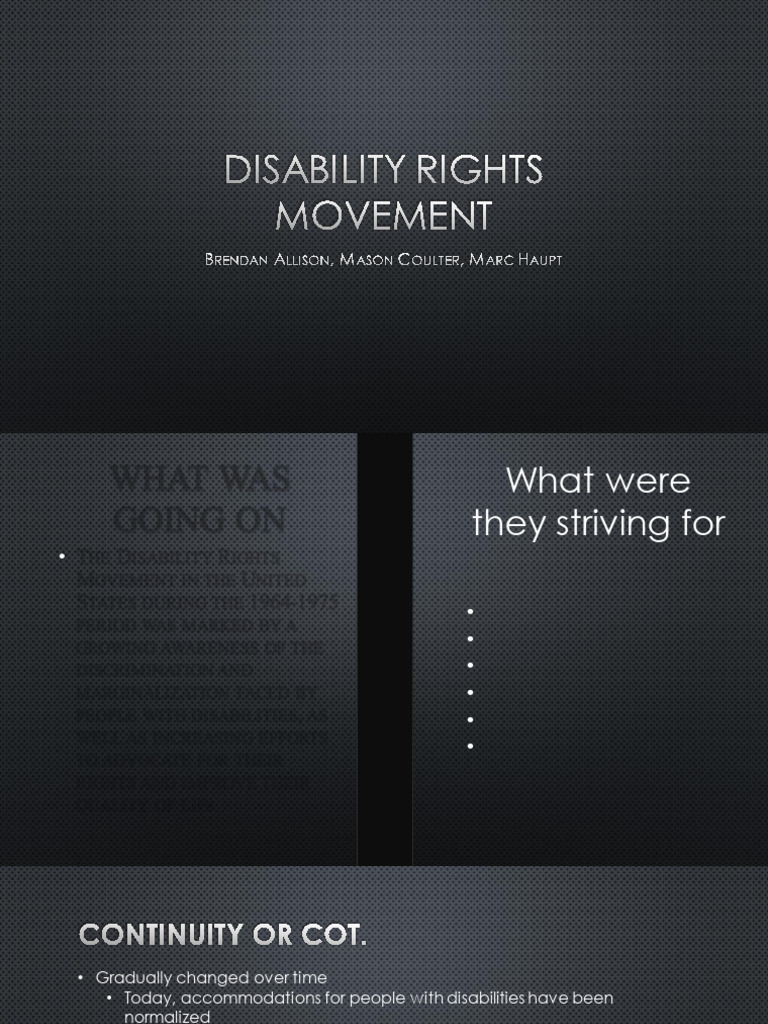 APUSH Disability Rights Movement | PDF