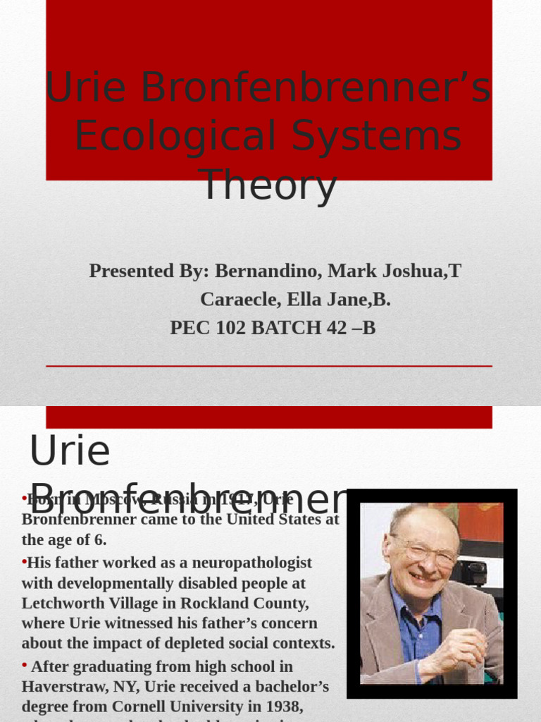 Urie Bronfenbrenner Ecological Theory Pdf – NIPOM