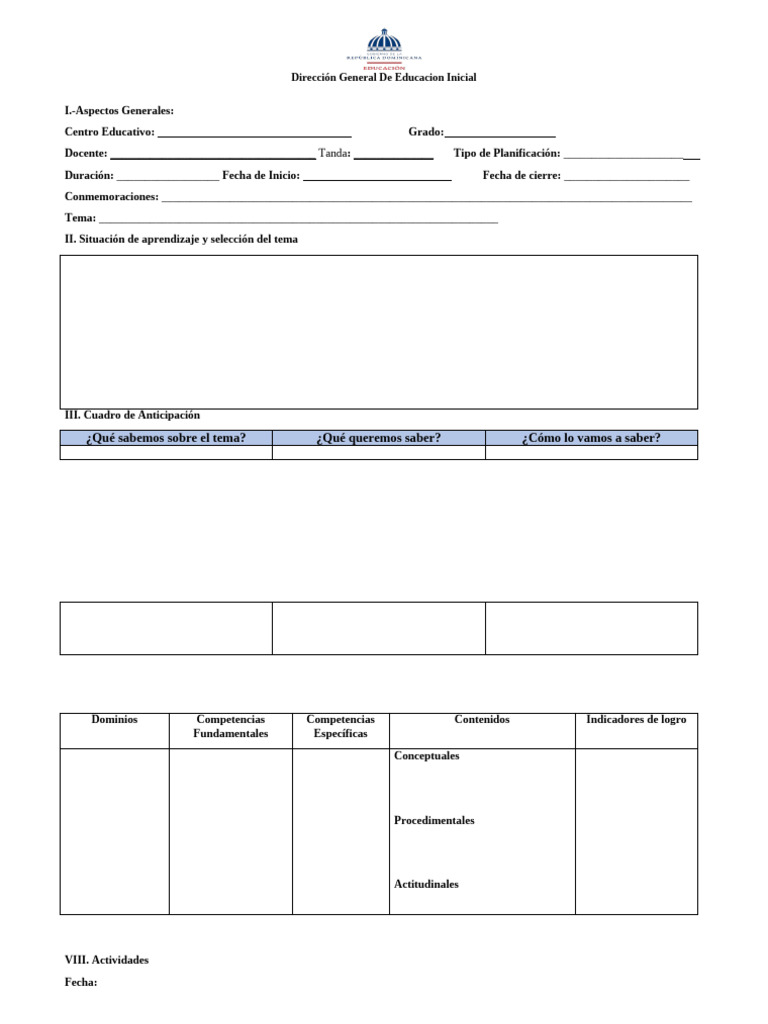 Esquema de Planeación Educativa | PDF