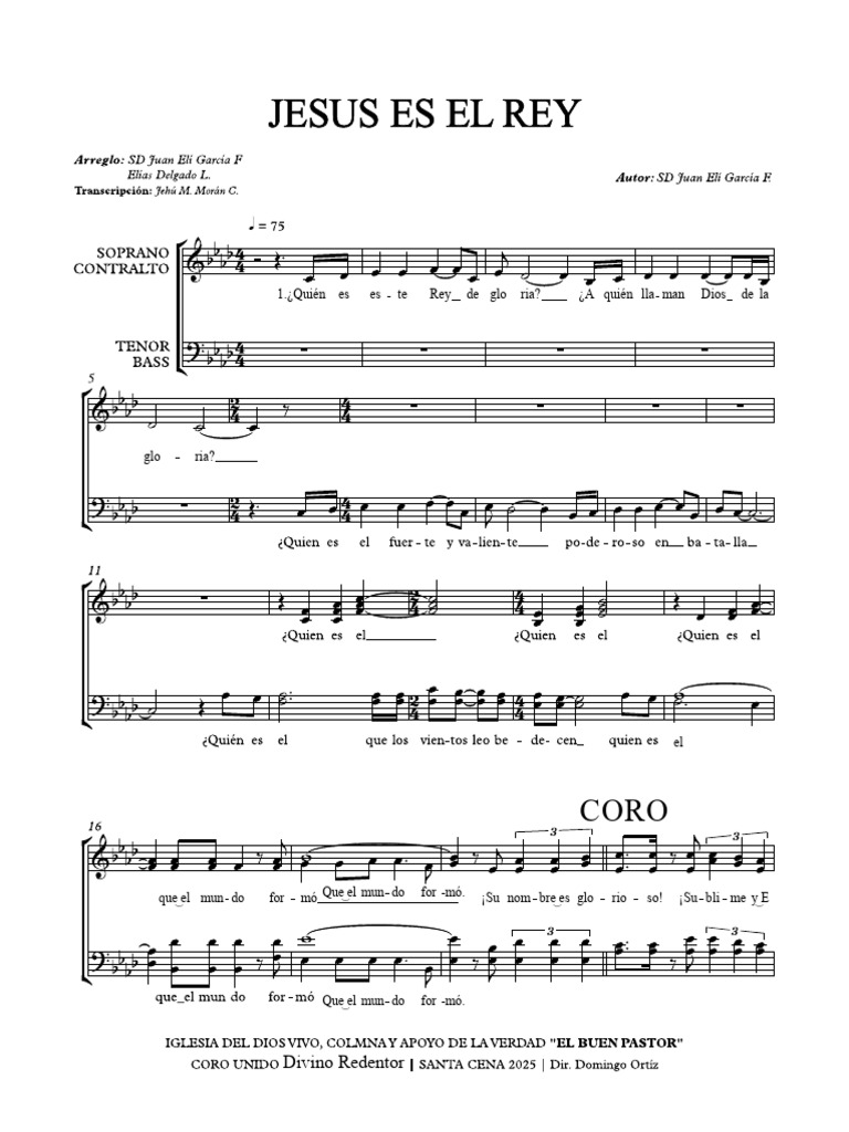 Jesús, Rey de Gloria y Salvación | PDF
