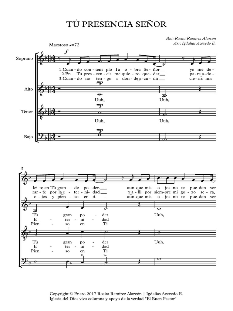 Tu Presencia Señor | PDF