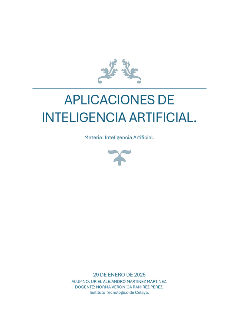 Aplicaciones Clave de la IA en 2025 | PDF | Inteligencia artificial ...
