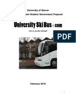 University Ski Bus USG Proposal 2012