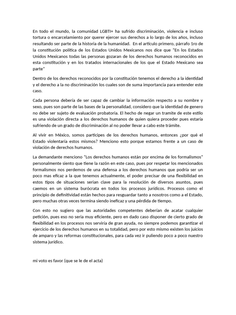 Derechos LGBTI+ y su reconocimiento en México | PDF | Derechos humanos